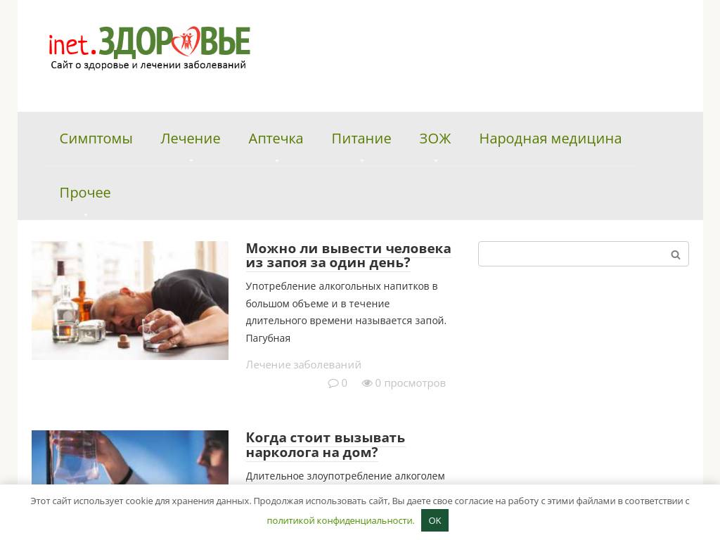 Inet.Здоровье – блог о здоровье и лечении заболеваний